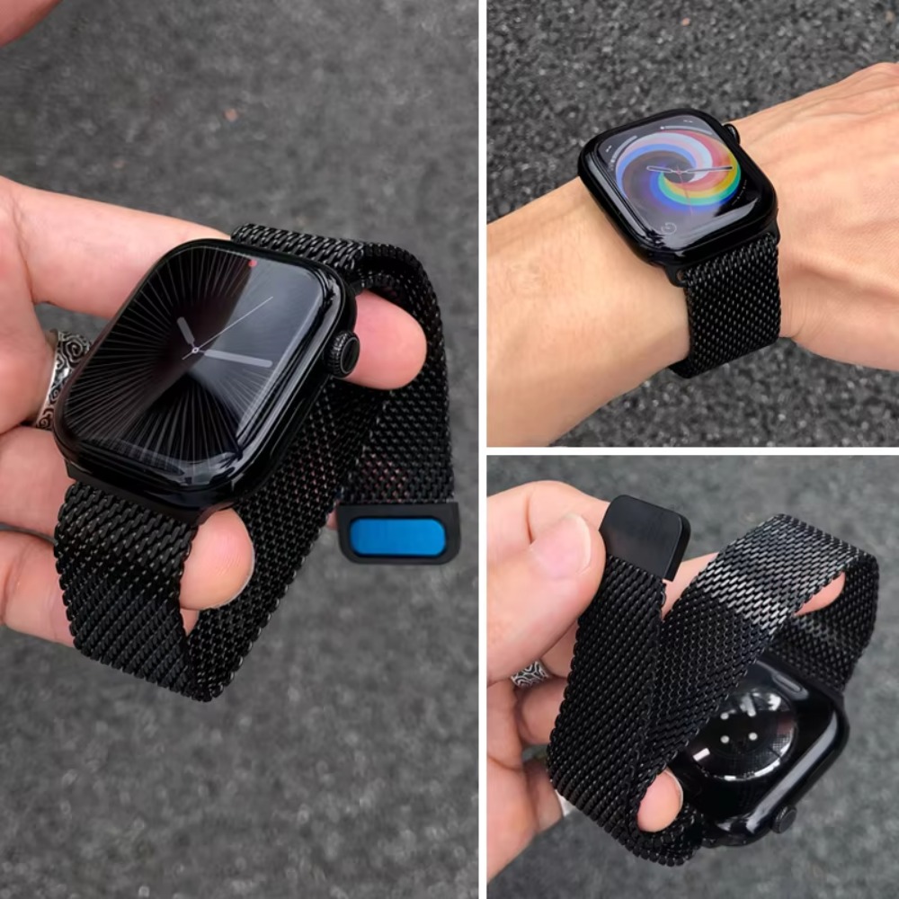 Mesh Coil Strip - Стальной сетчатый ремешок Milanese для Apple