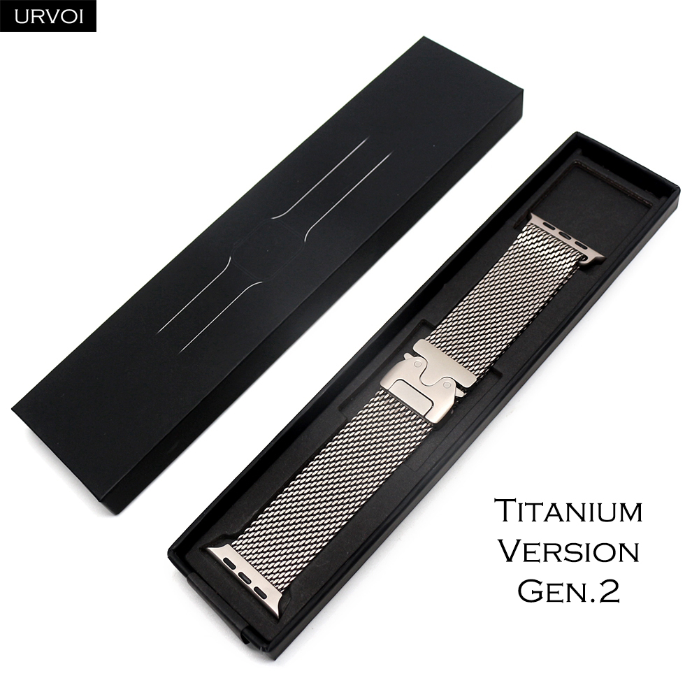 URVOI Титановый миланский реме – обзор и цена Mesh Coil Strip